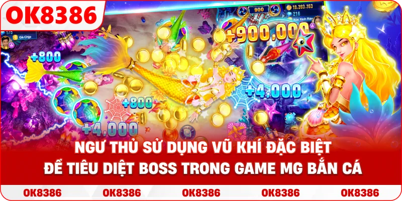 Hình ảnh ngư thủ sử dụng vũ khí đặc biệt để tiêu diệt Boss trong game MG bắn cá Hình ảnh ngư thủ sử dụng vũ khí đặc biệt để tiêu diệt Boss trong game MG bắn cá